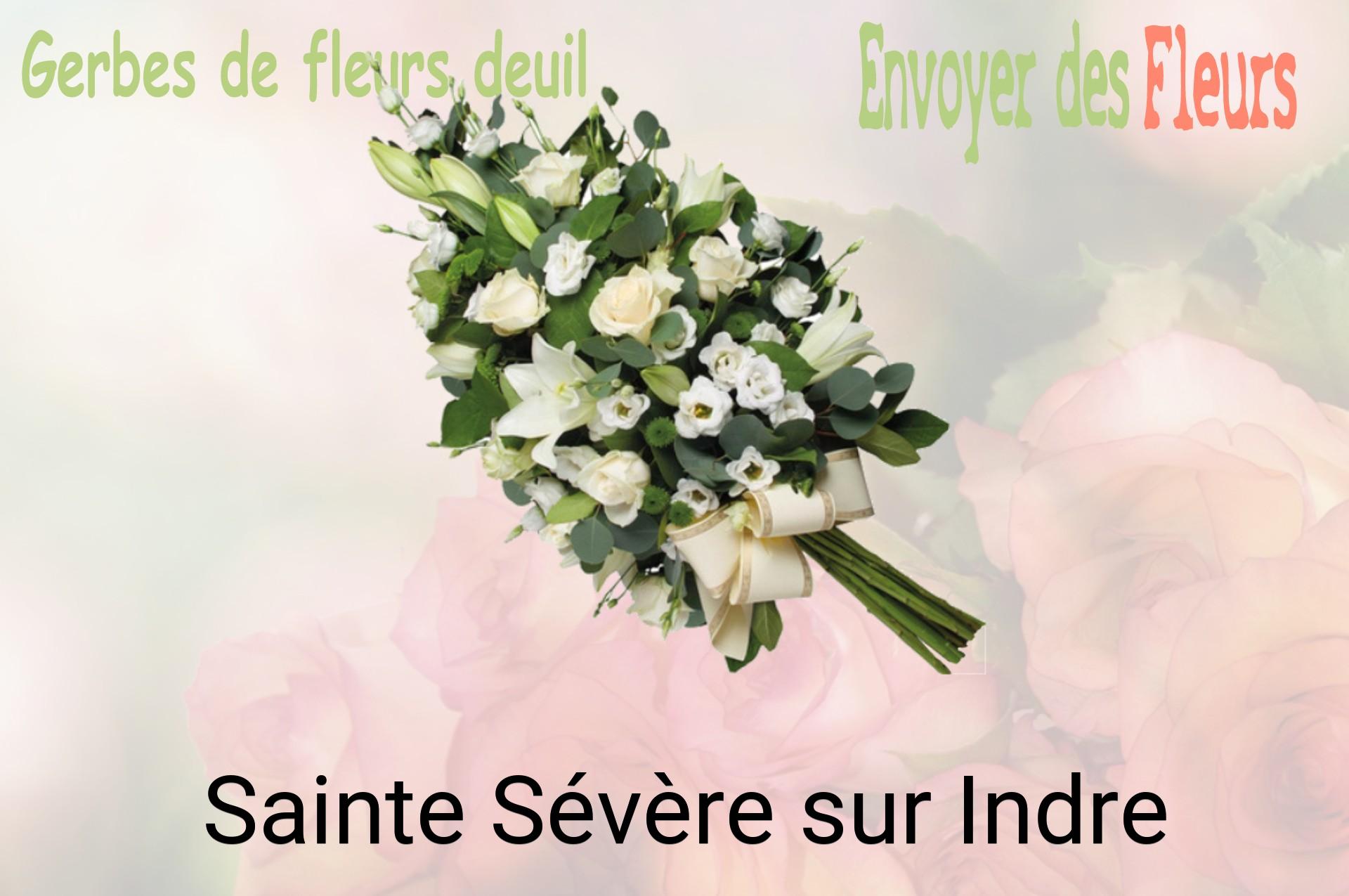 Gerbe de fleurs de deuil livrée à Sainte-Sévère-sur-Indre